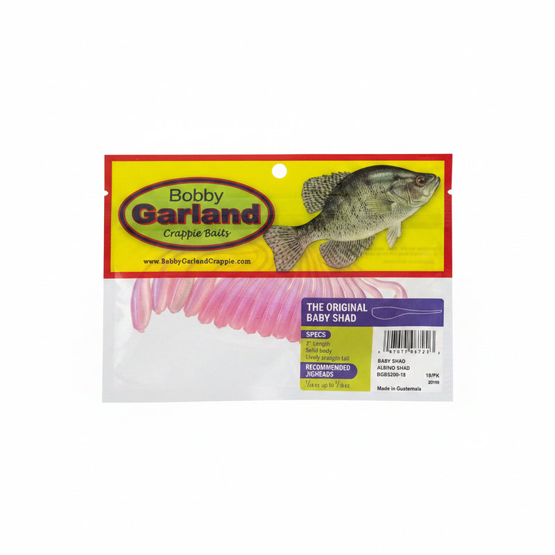 Bobby Garland Original Baby Shad Albino Shad 2”