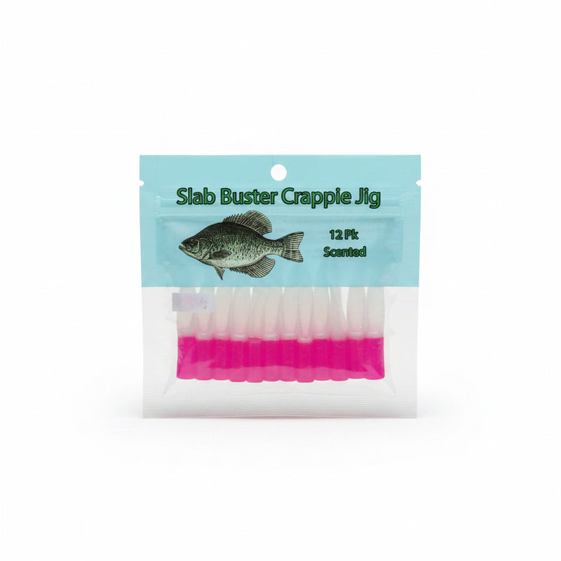 Slab Buster Crappie Jig - Hot Pink/Pearl White