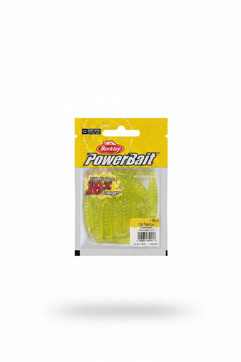 Berkley PowerBait Power Grub Chartreuse 3”