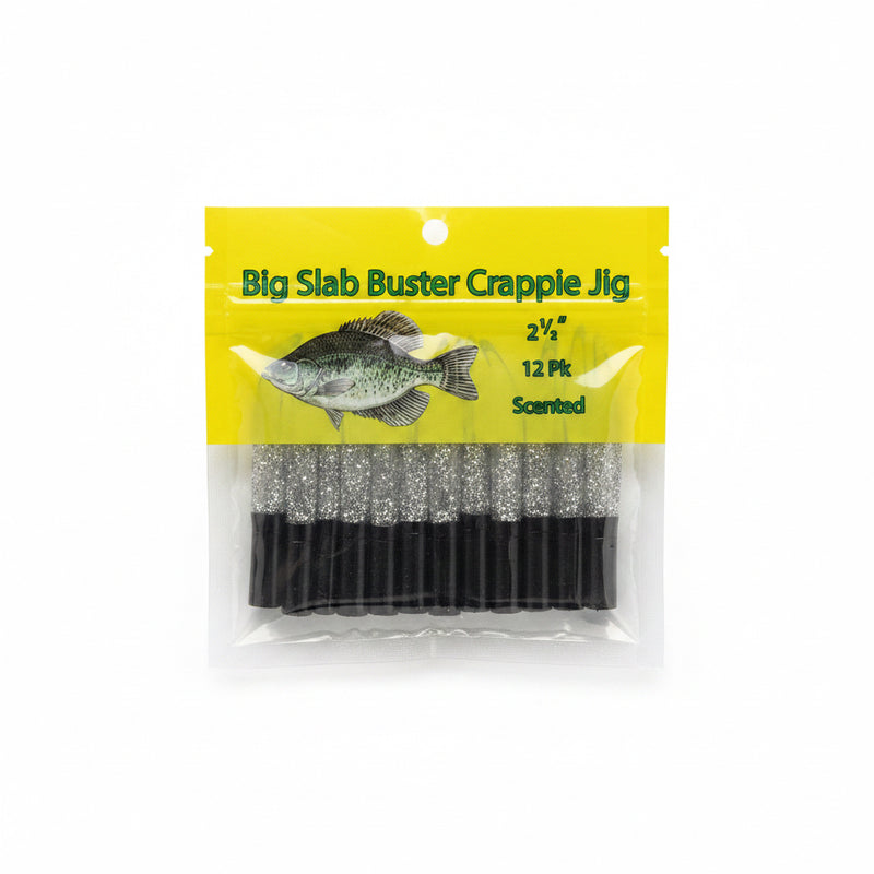 Big Slab Buster Crappie Jig - Black/Electric Silver