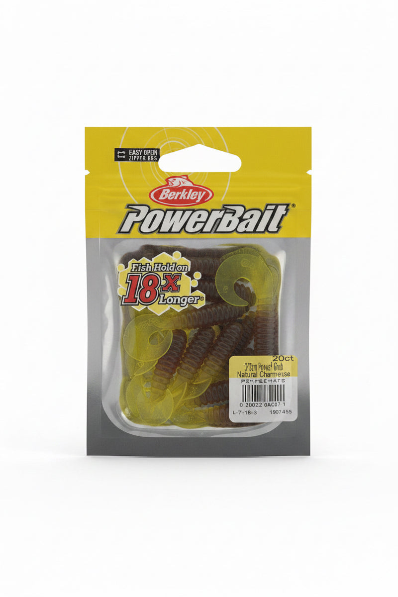 Berkley PowerBait Power Grub Natural Chartreuse 2”