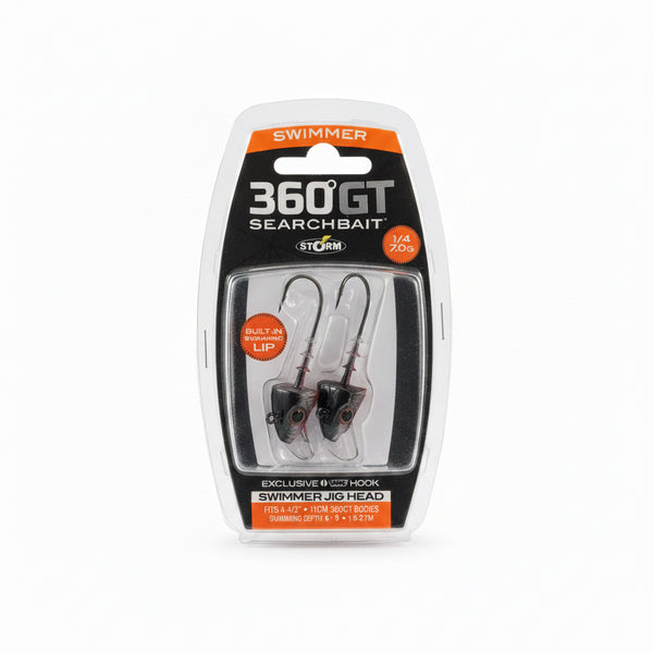 360 GT Swimmer Jig Head Smokin’ Ghost 1/4 7.0G