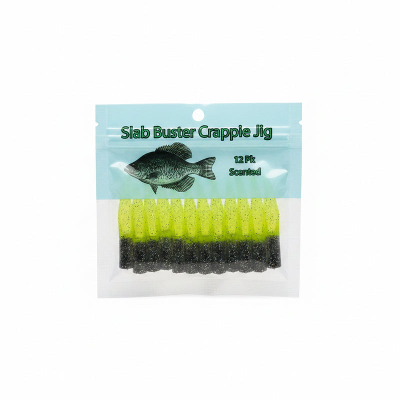 Slab Buster Crappie Jig - Pearl Double Silver Rainbow/Chartreuse Silver 2