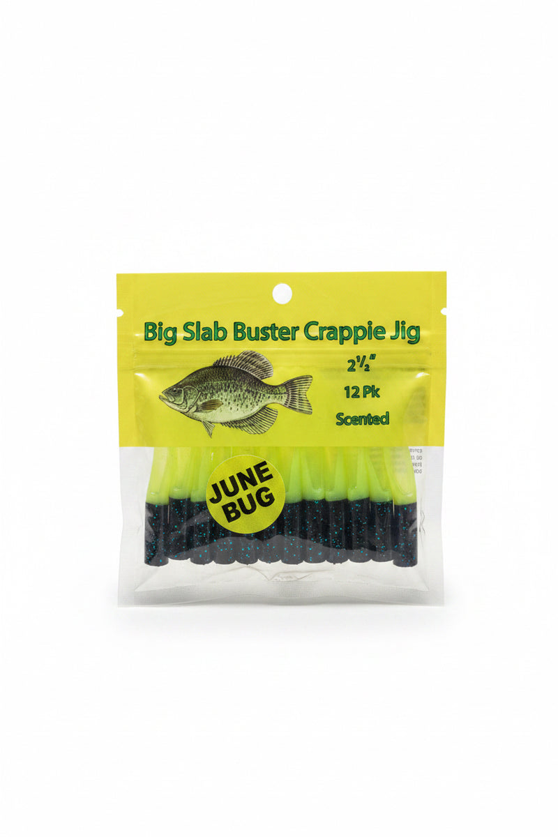 Big Slab Buster Crappie Jig - June Bug 2.5