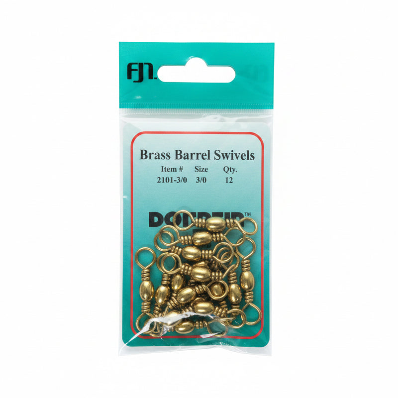 FJN Brass Barrel Swivels 3/0