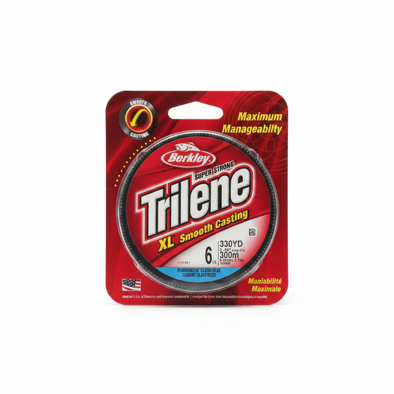 Trilene Super Strong XL 330yds 6lb Fluorescent Clear/Blue
