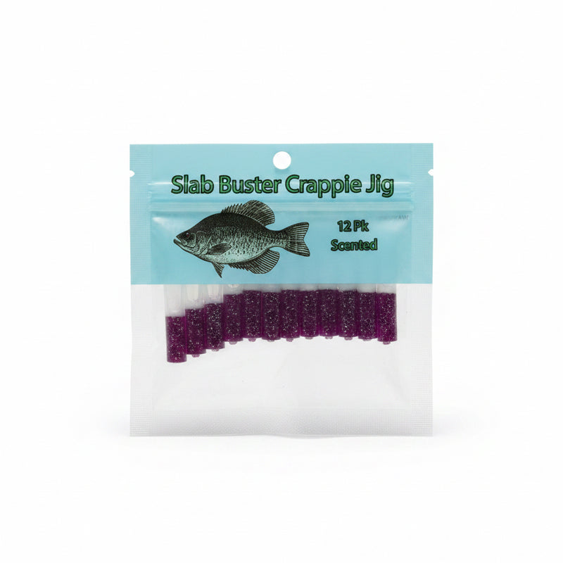 Slab Buster Crappie Jig - Purple Pearl White 2