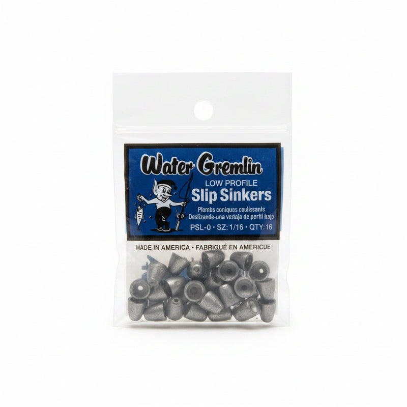 Water Gremlin Low Profile Slip Sinkers 1/16